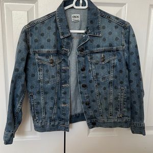 Asos crop denim jacket size us4